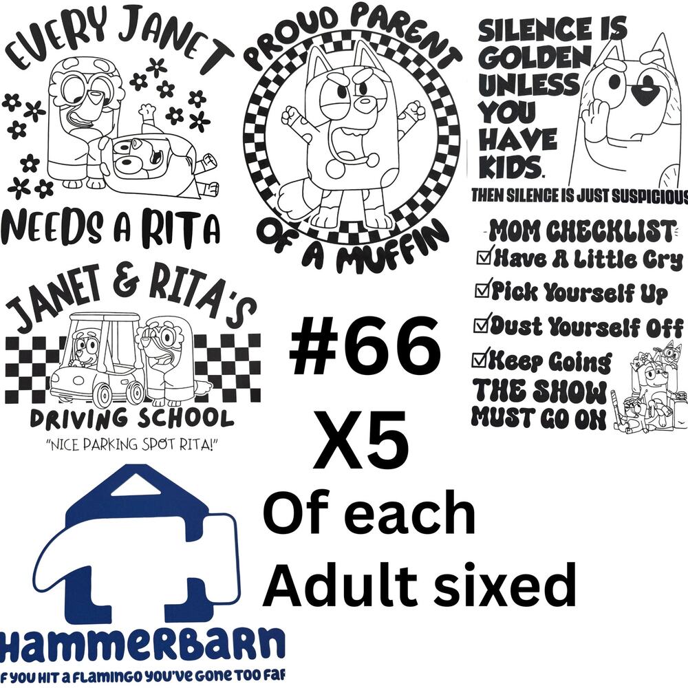 Bluey Screen Print Bundle #2